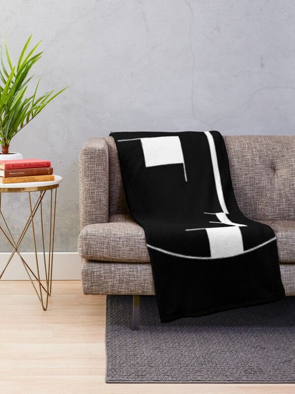 Emblème Kevin-blanc sur noir Couverture de jet thermique pour le lit, Hpronostic Blankets