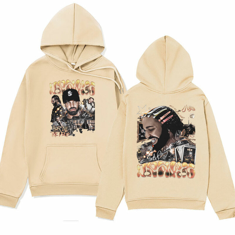 Rapper Drake Albums Concert Graphics Hoodie Heren Hiphop Stijl Retro Capuchon Sweatshirts Oversized Streetwear Pullover