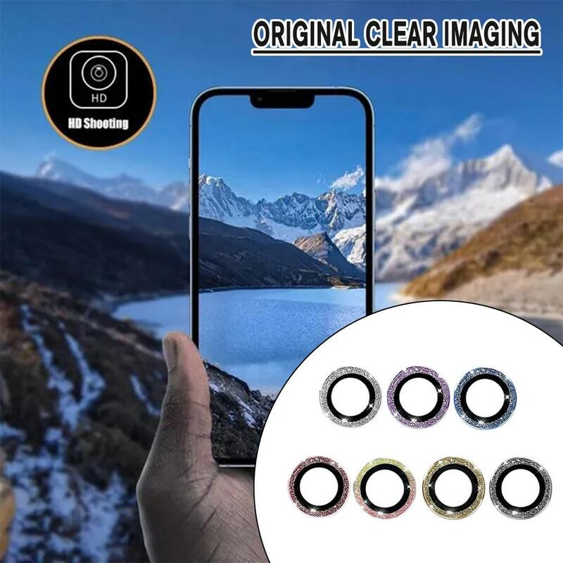 Glitter Diamond Camera Lens Camera Protector Film for Samsung Galaxy Z Fold 5 Metal Lens Protective Anti Scratch P3M0