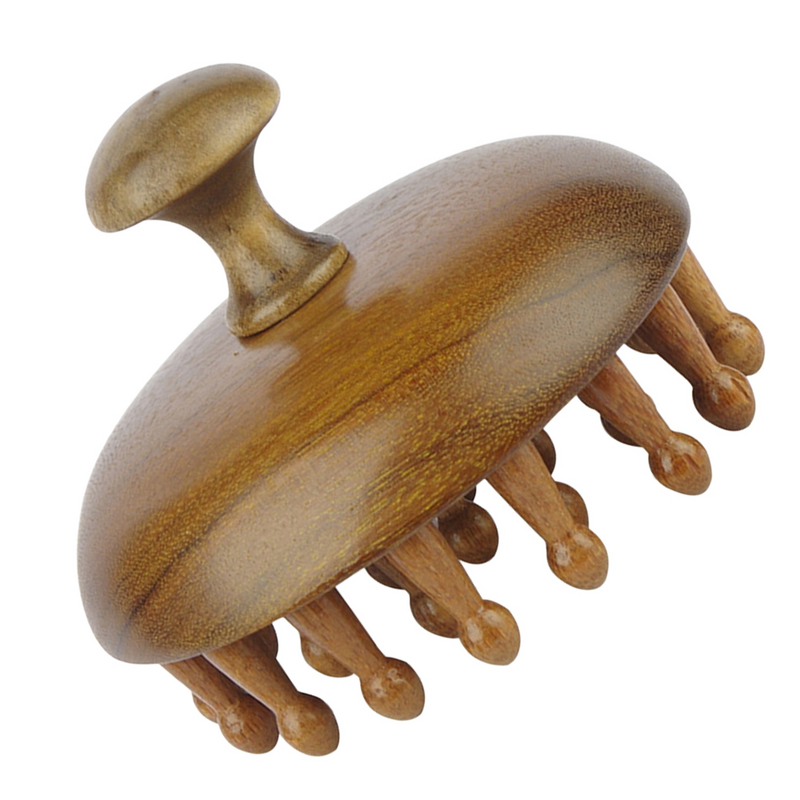 Wooden Massage Scalp Wide Tooth Scalp Comb Round Tip Scalp Scalp Tool Wet Dry Hair