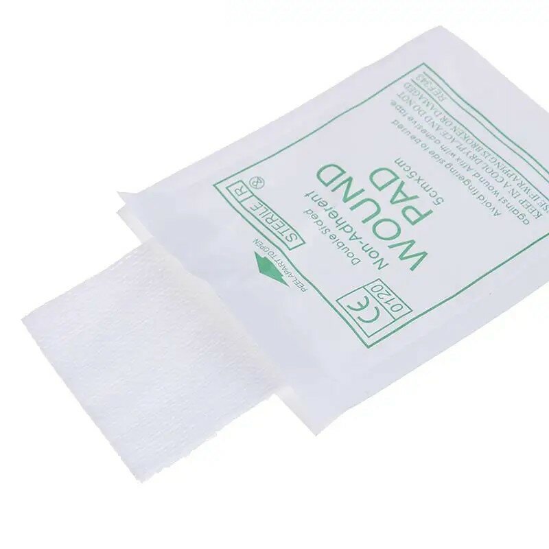 50pcs/lot Sterile Medical Gauze Pad Wound Care Supplies Gauze Pad Cotton First Aid Waterproof Wound Dressing