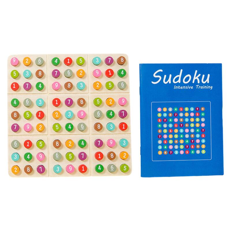 Wood Sudoku Puzzle Brain Teaser Toys for Activity Gathering Preschool