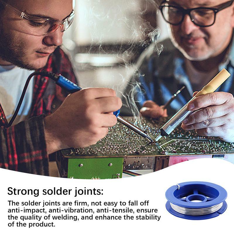 Electric Tin Wire Tin Lead Solder Cord Rosin Core Solder Flux Wire Mini Low Melt Solder Electrical Solder Soldering Wire For DIY