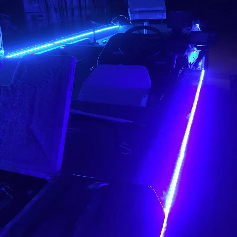Kit striscia LED Wireless per Caravan Boat Marine Deck Accent illuminazione interna 16 FT impermeabile 12v Bow Trailer pontone Light