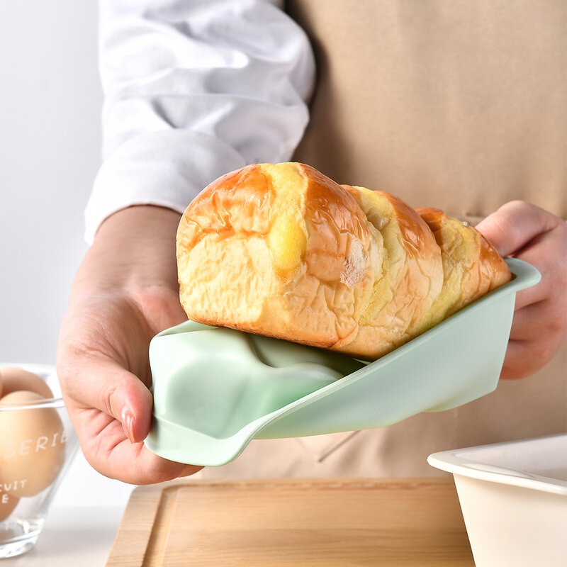 Huishoudelijke Rechthoekige 1 Stuks Siliconen Mal Snoep Toast Mal Easter Brood Diy Keukenbenodigdheden Cake Bakvormen Pan Bakgereedschap