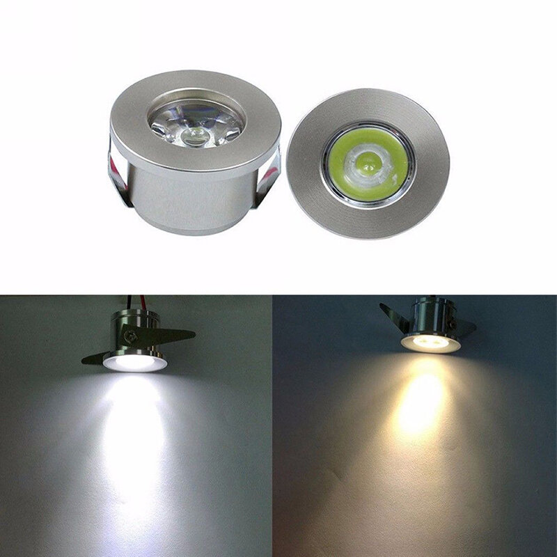Mini holofote LED embutido, lâmpada do teto, teto montado Downlight, luz de teto, 1 W, 3W