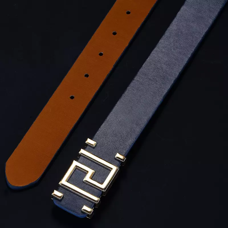 2024 New Stylish Designer Brand Belts for Men Women Luxury Geometry Letter Alloy Button-down Casual Denim Leather Mens Belt