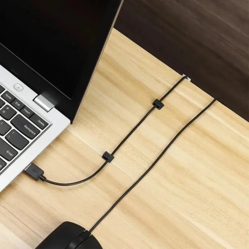 Support de fil USB auto-adhésif pour voiture, bureau, maison, 10,1 pièces