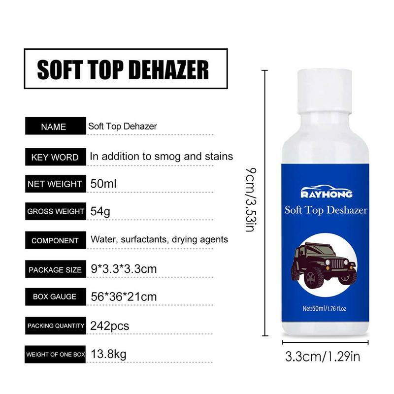 Convertible Top Repellant 50ml Automobile Soft Roof Demister Soft Glass Window Cleaner Fabric Soft Top Cleaner Car Care Products