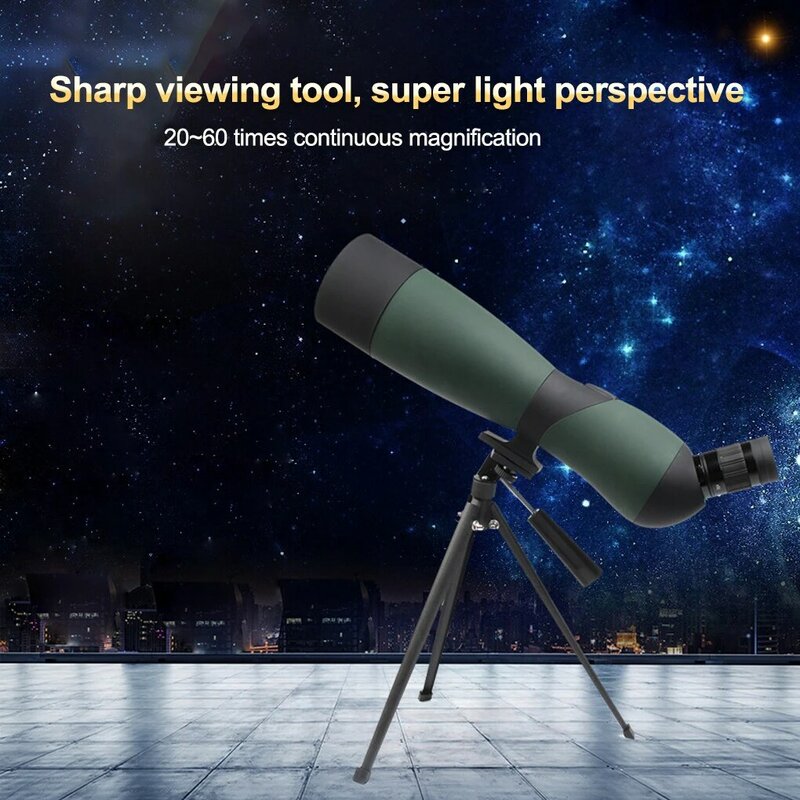 Teleskop monokular teropong menonton, cermin dengan Tripod peralatan berkemah