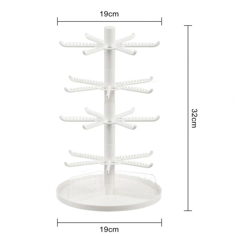 Jewelry Display Holder Tray Multi-layer Hook Earrings Necklace Bracelet Ring Storage Tree Tower Jewelry Organizer Stand