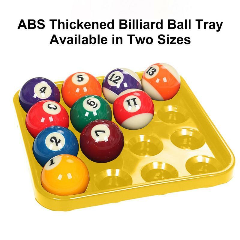 Pool Table Ball Tray ABS Pool Ball Carrying Tray 16 Holes Pool Ball Tray Billiard Ball Holder Snooker Ball Storage Tray