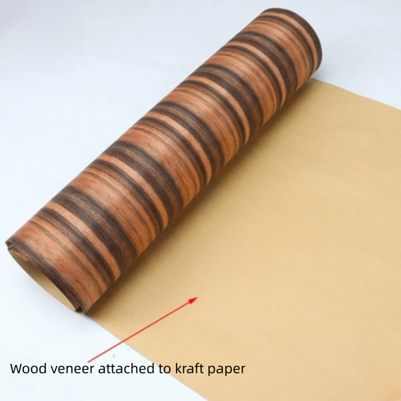 Ony-Feuilles de placage de bois d'épissage, processus de papier kraft, excavatrice naturelle, proche de moi, L:2.5 mètres, largeur: 580mm, T:0.25mm