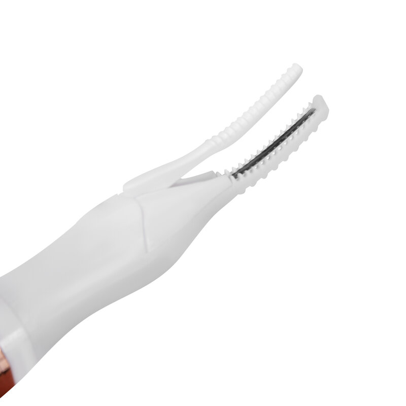 USB elétrico recarregável cílios encrespador, branco curling ferramenta, 3.7V, novo