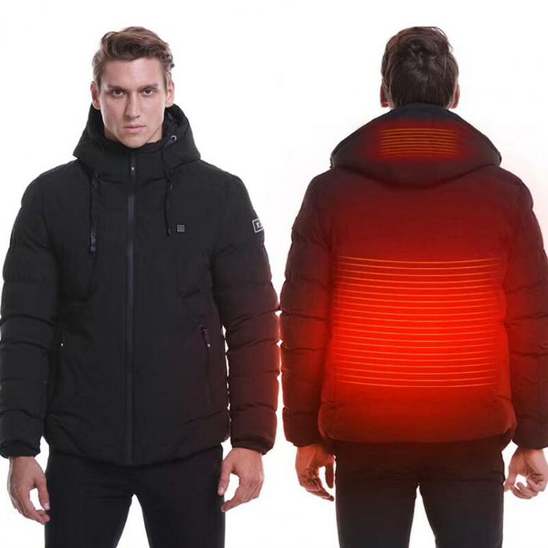 Veste chauffante USB pour homme, manteau chauffant à température constante