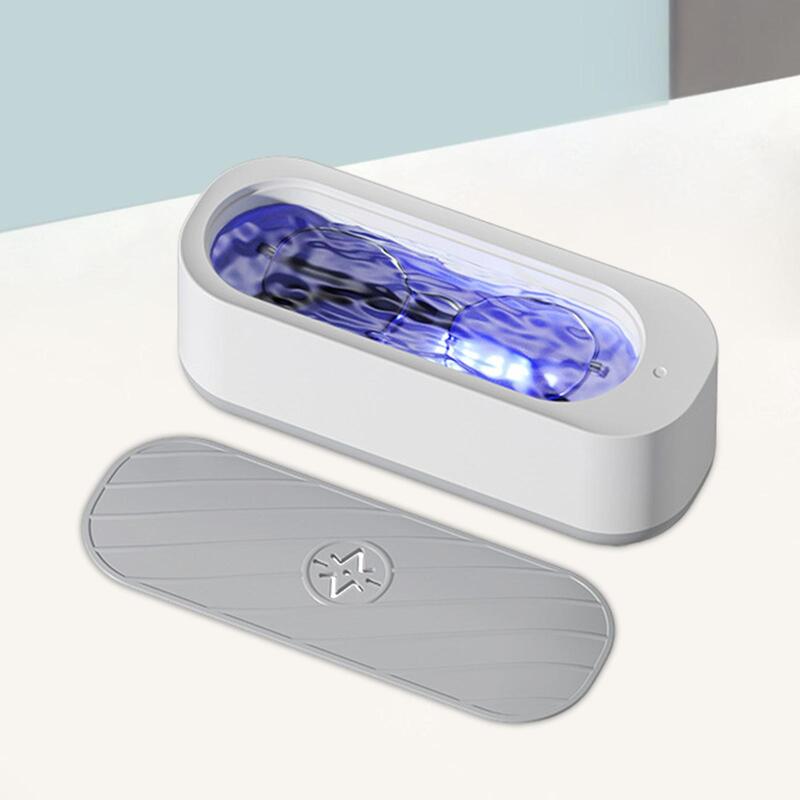 Dispositivo limpiador ultrasónico, carga USB compacto por vibración, gran capacidad, profesional, máquina de limpieza de gafas para cepillos