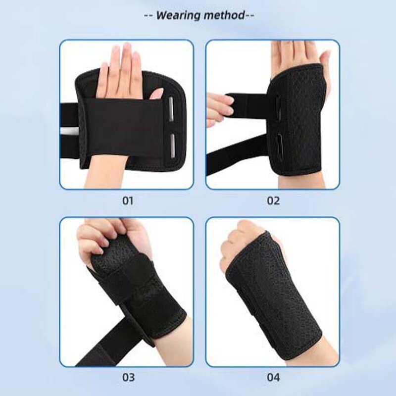 Ceinture de bandage de poignet, attelle de poignet, protecteur de main, attelle de garde, bande de soutien du canal carpien, enveloppes, protecteurs de main