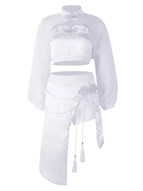 Белый костюм Kpop для пения в Корейском стиле для взрослых, костюм для джазовых танцев и выступлений, Женский комплект для группы