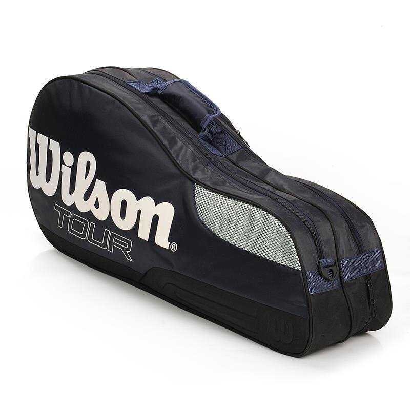 Wilson o dużej pojemności zewnętrzna wodoodporna torba na rakietę tenisową do badmintona torba golfowa umieścić trampki sprzęt sportowy torba sportowa na ramię
