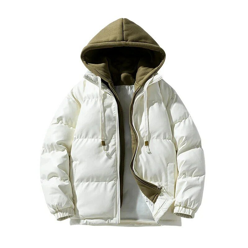 2024 Warm Winter Parkas Men Down Jacket Male White Duck Hooded Outdoor Thick Padded Snow Coat Oversized M-4XL