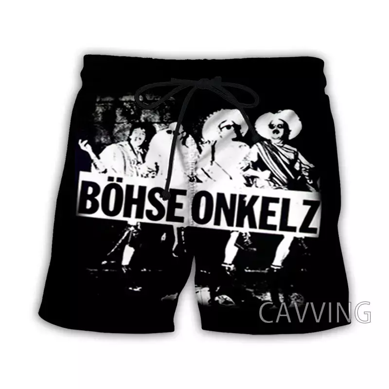 CAVVING 3D Printed  Rock Band  Summer Beach Shorts Streetwear Quick Dry Casual Shorts Sweat Shorts for Women/men  U02
