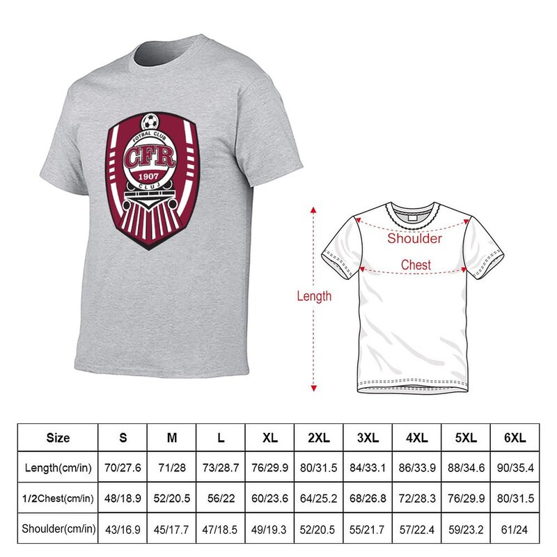 Cfr Cluj Badge T-Shirt Sport Fans Jongens Dierenprint Koreaanse Mode Zwaargewicht T-Shirts Voor Mannen