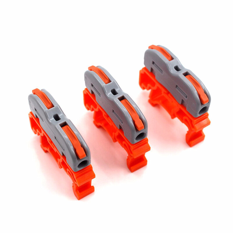 Wire Connector 222-412 2 Pin Splicing Terminal Blocks Led Strip Lighting Electric Quick Connectors Mini Conductor Rail Conector