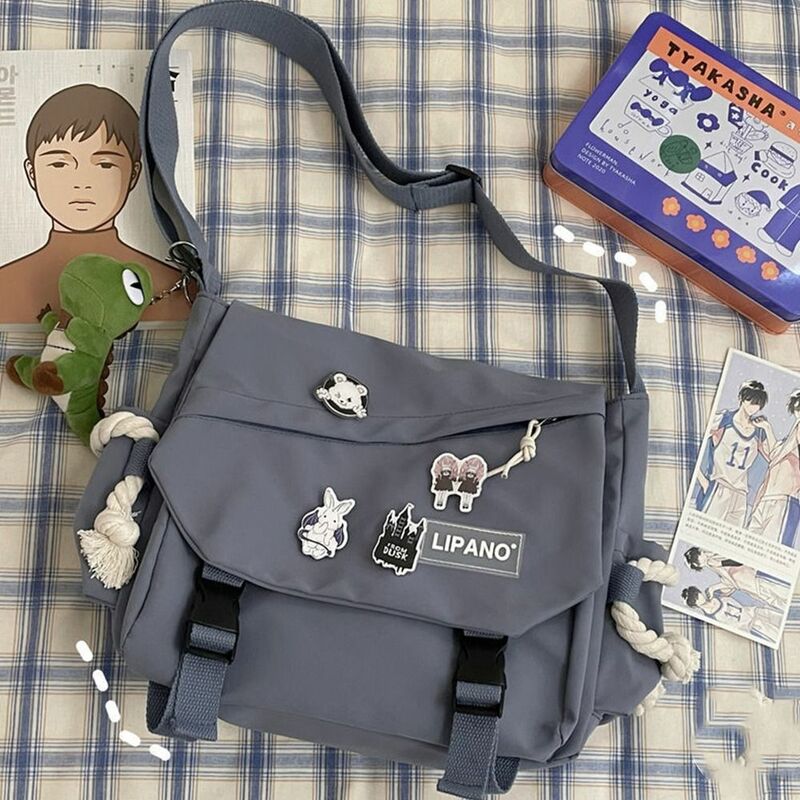 Dziewczęca torba komputerowa torba na książki torba kurierska Unisex styl Preppy torby na ramię styl japoński torebki torby studenckie