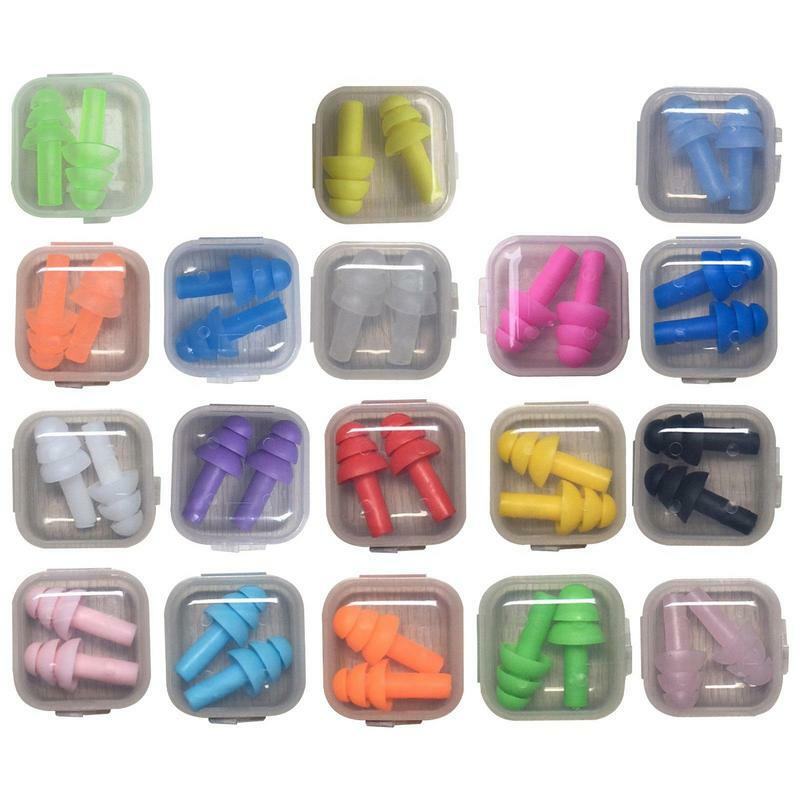 Anti Noise Silicone Earplugs Waterproof Swimming Ear Plugs For Sleeping Diving Surf Soft Comfort Natation Swimming Ear Protector