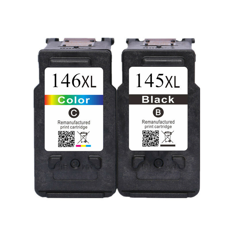 Diproduksi ulang 145XL 146XL PG 145 146 XL kartrid tinta untuk Canon PG145 CL146 CL-146 PG-145 untuk Printer Pixma MG2410 MG2510