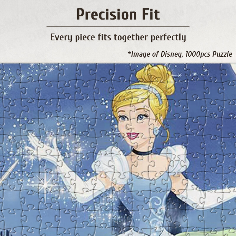 Cenerentola fai da te grande gioco di Puzzle Disney adorabile principessa Puzzle cartone animato Design unico giochi da tavolo divertente gioco di famiglia per bambini