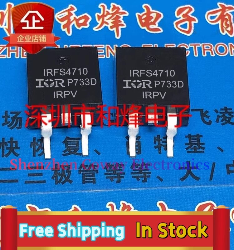 10PCS-30PCS  IRFS4710 FS4710 TO-263  MOS  100V 75A  In Stock Fast Shipping
