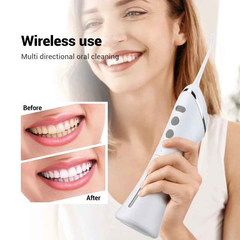 Xiaomi-irrigador bucal eléctrico para el cuidado de las encías, hilo Dental recargable por USB, limpiador de dientes inalámbrico portátil, nuevo