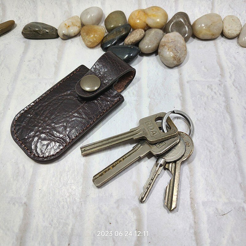 Blongk مفتاح صغير الخصر حقيبة جلدية حافظة مفاتيح صغيرة حزام الحقيبة ولاعة قابلة للتخلص أخف غمد WD-HJ