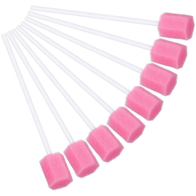 200 Pcs Disposable Oral Care Sponge Swabs Tooth Cleaning Mouth Swabs Dental Swabs