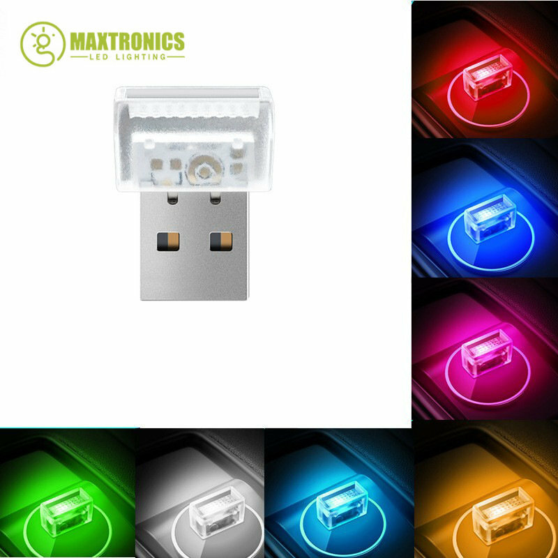 Mini luz Led USB para coche, Lámpara decorativa de ambiente Interior, iluminación de emergencia para lectura nocturna, envío gratis