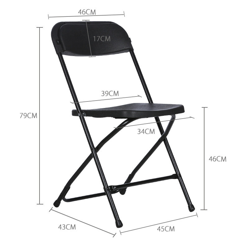 Silla plegable de plástico para eventos comerciales, sillas plegables apilables con cojín acolchado, asiento de oficina y Conferencia