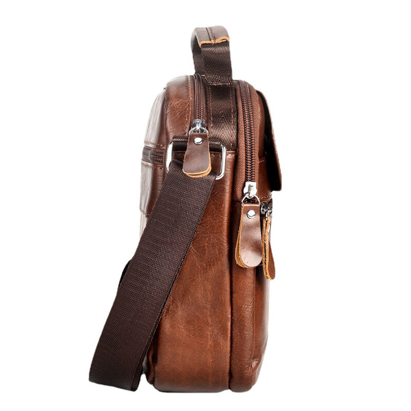 Handbag Original Leisure Shoulder Bag Husband 100% Cowhide Luxury Design Messenger Bag Crossbody Bags for Men