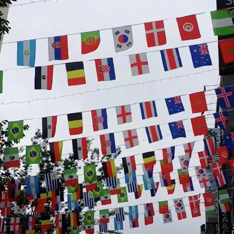 32 bandeiras da corda bandeira países ao redor do mundo nações barra decoração 20*30cm/14*21cm/30*45cm bandeira para decoração de festa