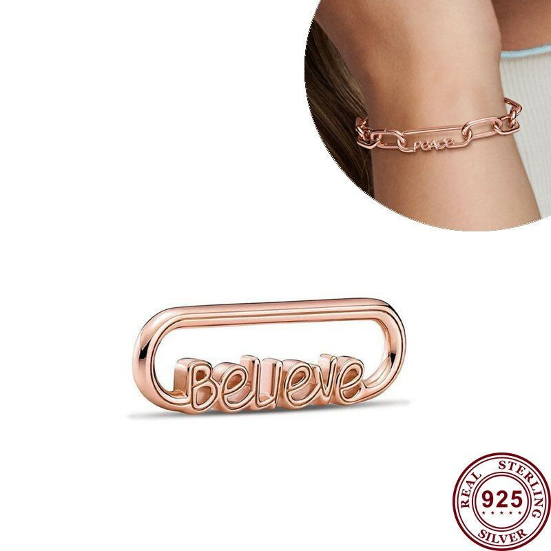 Nieuwe Populaire 925 Zilver Me Love Gratis Connector Hanger Logo Accessoires Voor Originele Vrouwen Me Armband Ketting