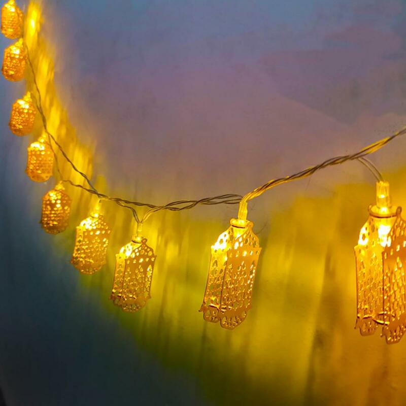 Cadena de luz de ahorro de energía, lámpara Led con forma de adorno de fiesta, luces de hadas ultrabrillantes para baja potencia, Ramadán Eid