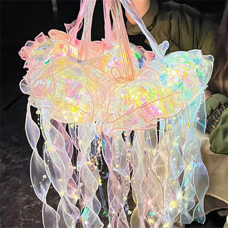 Glowing Jellyfish Lamp Flower Lamp Bedroom Night Light for Home Garden Party Festival Atmosphere Decoration Creative Gifts