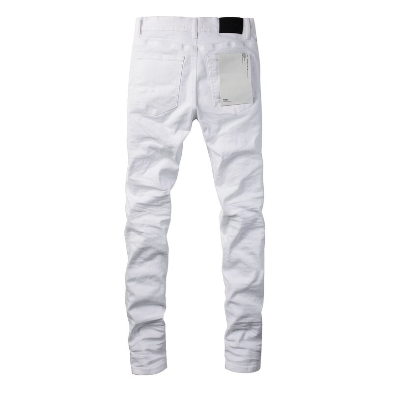 Marka Jeans American High Street Białe Jeans 9024 2024 Nowy trend w modzie Wysokiej jakości dżinsy
