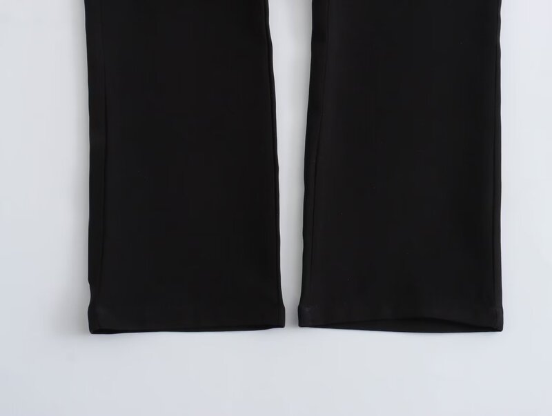 Frauen neue schicke Mode Reiß verschluss Dekoration schwarz lässig Cargo hose Vintage hohe Taille Taschen weibliche Hose Mujer