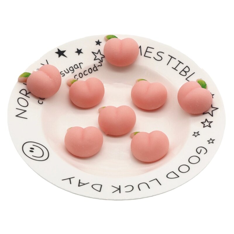 77HD 2PCS Squishy Ball Anxiety Peach/Butt Decompression Toy for Autism Stress Relief