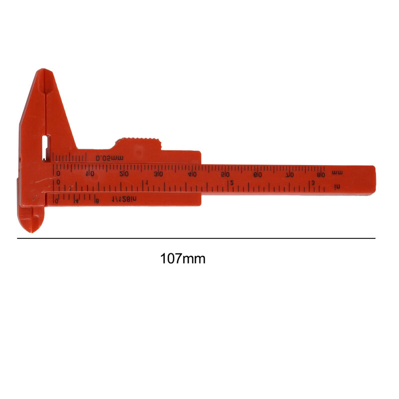 مقياس الفرجار الورني الانزلاقي البلاستيكي ، ملحقات أدوات جديدة ، مسطرة مزدوجة الحجم ، أداة قياس ، 0-80