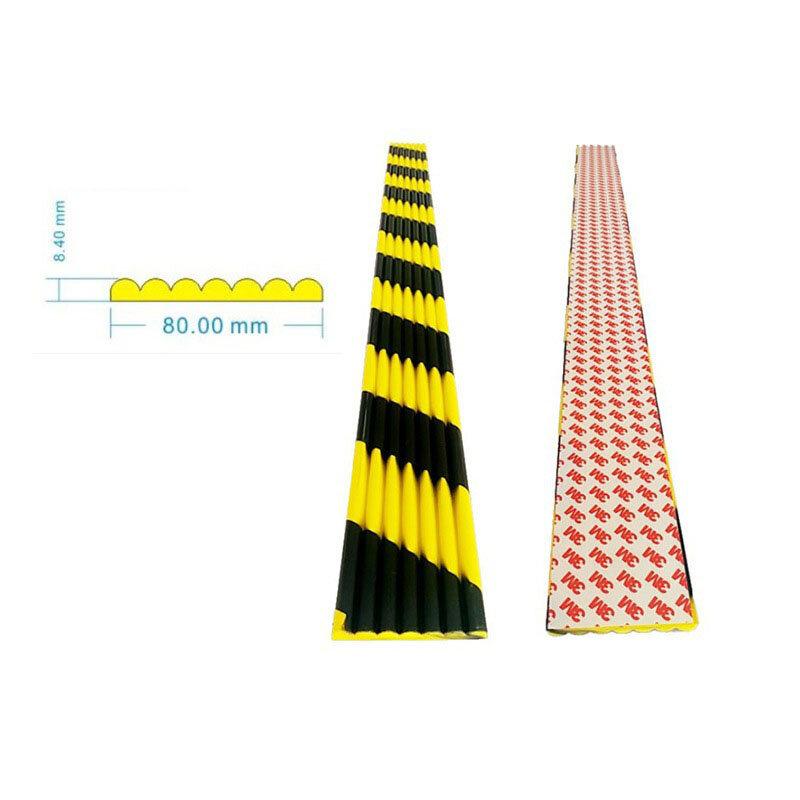 KOOJN PU Anti-collision Strip Yellow and Black Corner Protection Parking Lot Not Stained with Gray Reflective Warning Strip