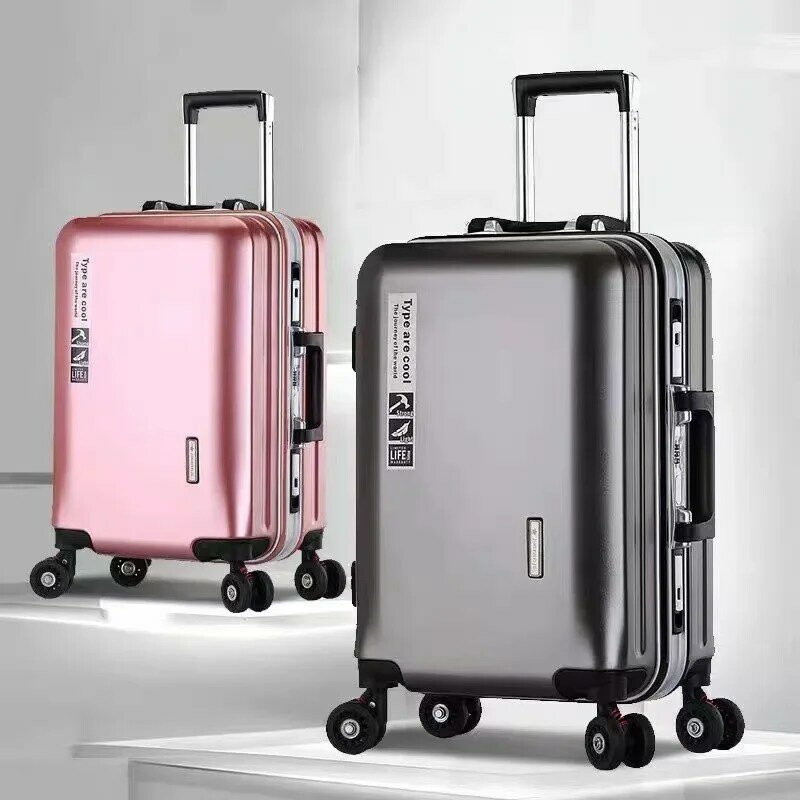 Pokrowiec na wózek bagażowa 20 24 calowa aluminiowa rama walizka podróżna damskiej odporna na zarysowania biznesowej sejf na hasło odporna na zużycie
