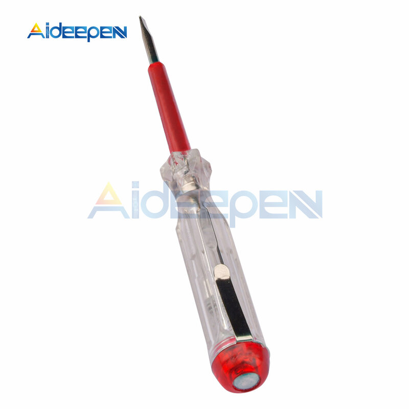 100-500V Voltage Indicator Schroevendraaier Elektrische Test Pen Gereedschap Voltage Tester Met Indicatielampje 2 Kleuren
