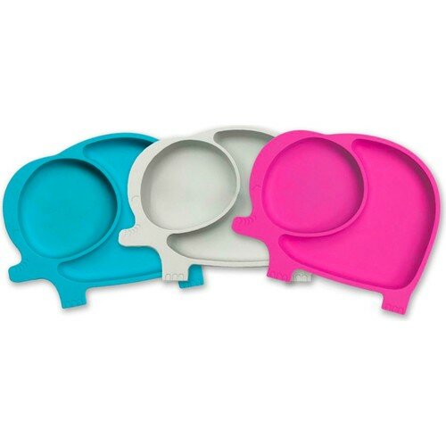 Ferhome Elephant Model Divided Food Plate Child Meal Baby Plate